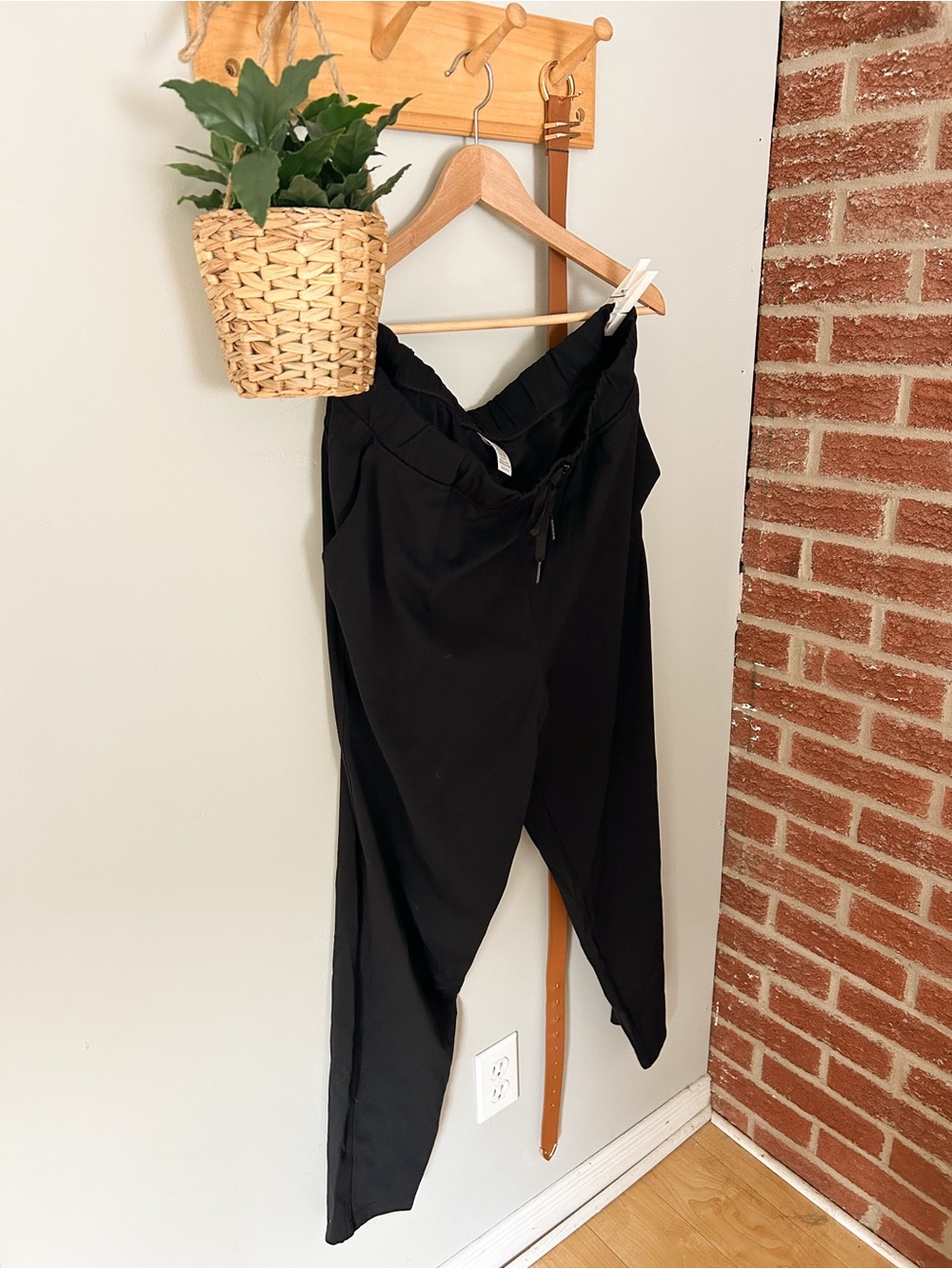 Reflex Black Straight-Leg Women's Pants